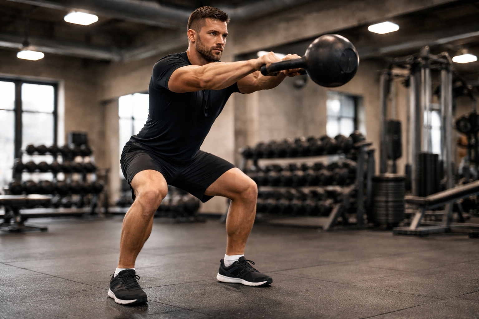 kettlebell swing exercice explosif pour le corps complet